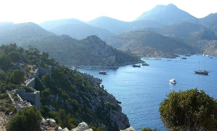 Ege Bölgesi ve Muğla Turistik Alanlar Haritası